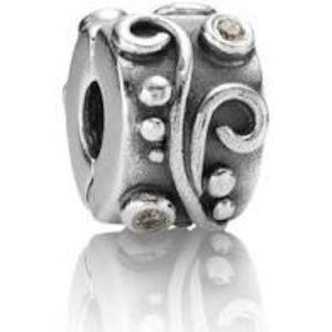 PANDORA Trendril Champagne Clip Charm
